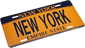 Liberty New York Empire State Car License Plate