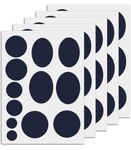 Skystuff 48-Piece Down Jacket Repair Patches - Self-Adhesive Nylon Tape For Jackets, Tents (Round/Oval)