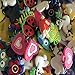 Senhui 100 Pcs Rubber Loom Band Silicone Bracelet Charms