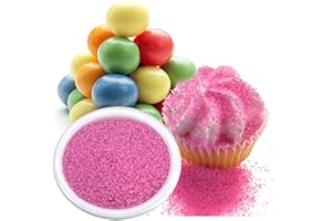 Ultimate Baker Flavored Sanding Sugar (1x4oz) - Burst of Flavor for Cakes, Cookies & More, All-Natural & Expertly Blended, Perfect for Baking & Decorating or as a Flavored Coffee Sugar (Bubble Gum)