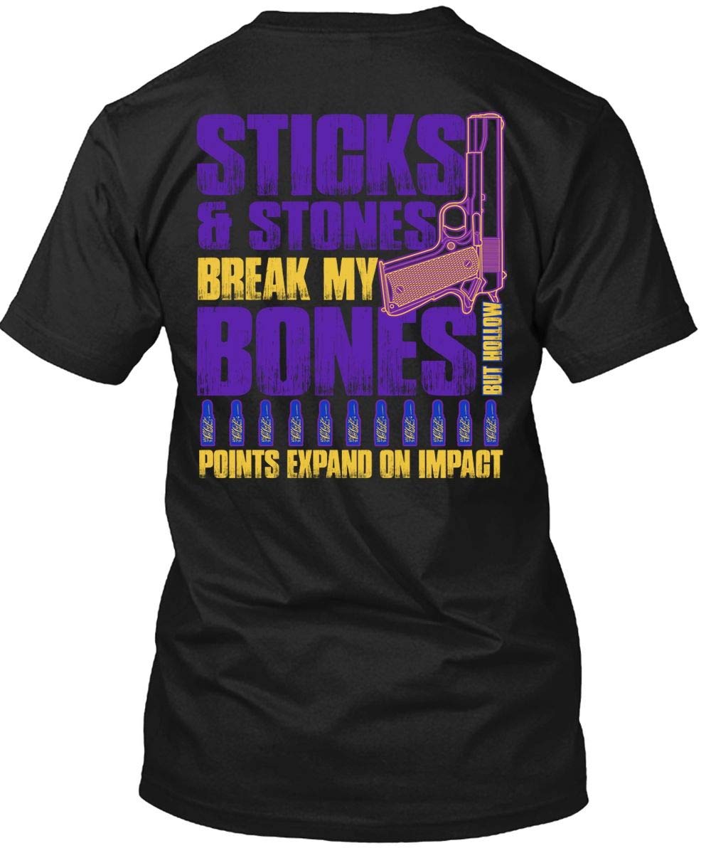 Father Shirt-sticks And Stones Break My Bones T Shirt, Points Expand On T Shirt