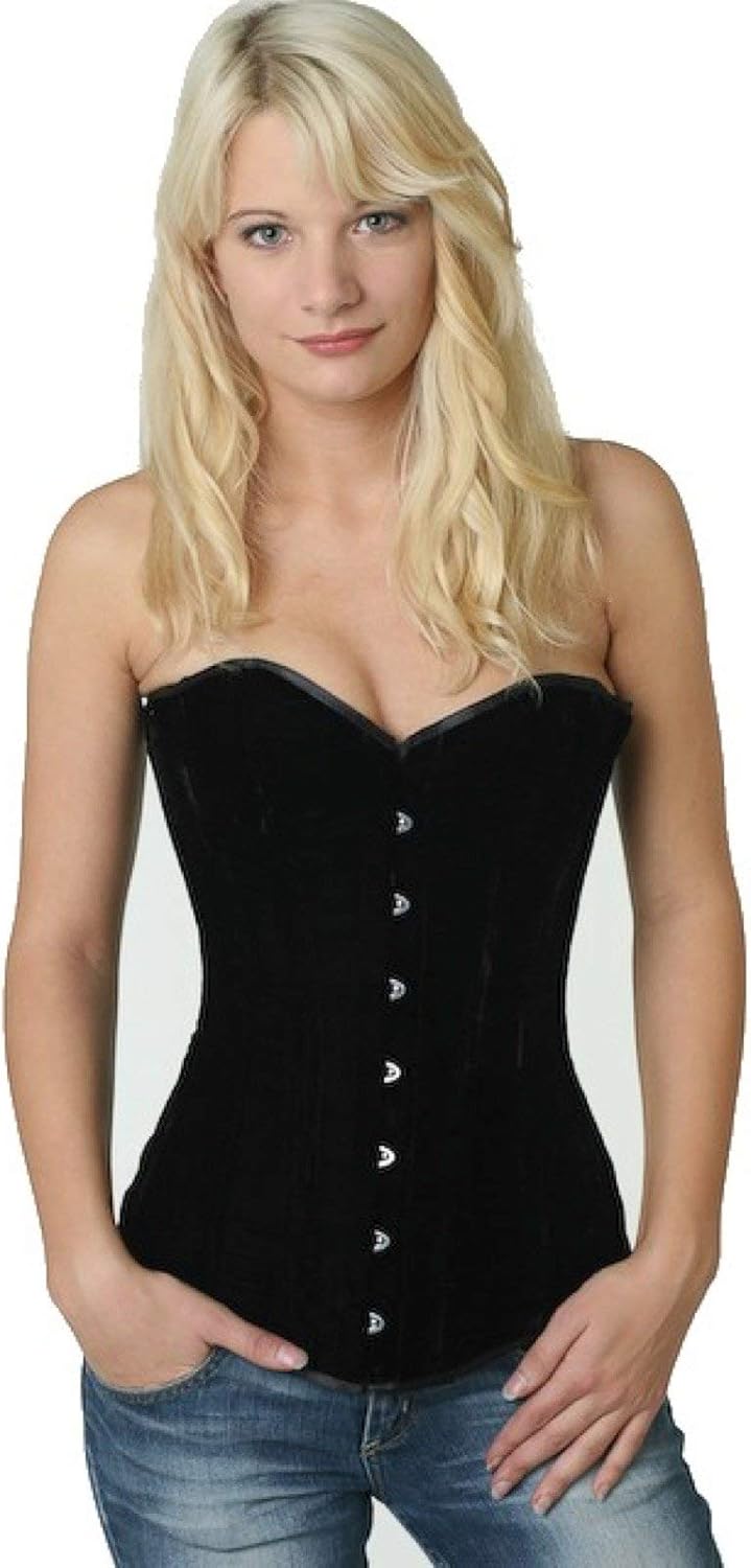 Mobanna Damen Korsett - Gothic Corsage Top Mit Schnürung