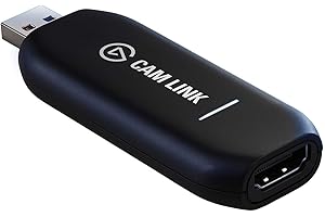 Elgato Cam Link 4K, External Camera Capture Card, Stream and Record with DSLR, Camcorder, ActionCam as Webcam in 1080p60, 4K30 for Video Conferencing, Home Office, Gaming, on OBS, Zoom, Teams, PC/Mac