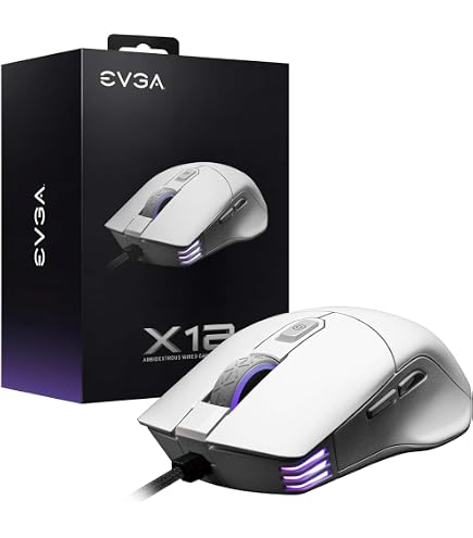 EVGA X17 Gaming Mouse, Wired, Black, Customizable, 16,000 DPI, 5