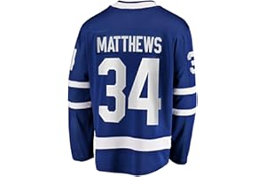 PECTNK Custom Mens Matthews Hockey Jersey Stitched Long Sleeves