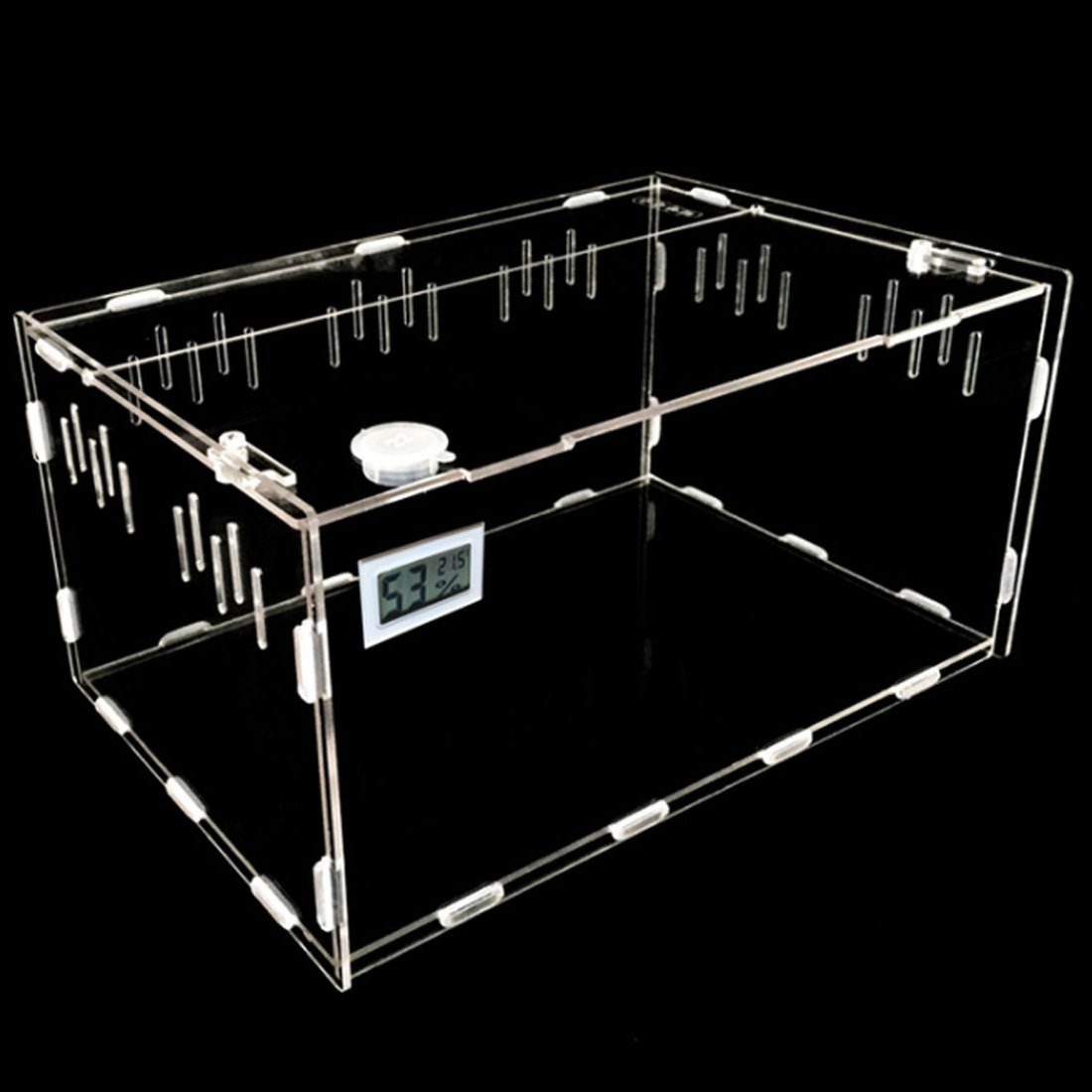 Petforu Aquarium Breeding Tank Acrylic Reptile Feeding Box with
