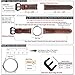 Carty Mens Watch Bands Oil Wax Calfskin Handmade Brown Leather Watch Strap 24mm Brushed Black Buckle