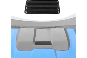 RAZPOY Hood Scoop Panel Cover Trim Compatible with Chevy Silverado 2022-2024 Exterior Accessories Carbon Fiber