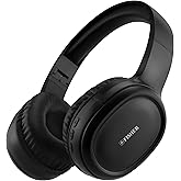 Fisher Active Noise Cancelling Headphones, Over Ear Headphones Wireless Bluetooth 5.3, Microphone, Lightweight Comfortable Headset for Home, Travel, Rechargeable, Workout Headphones, Deep Bass