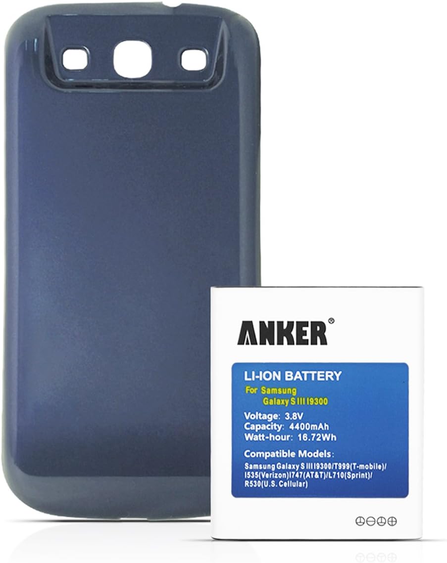 540 Days Warranty Anker 4400mah Replacement Extended Battery For Samsung Galaxy S3 Gt I9300 T999 T Mobile I747 At T I535 Verizon R530 U S Cellular L710 Sprint Fits Eb L1g6llu With Nfc Google Wallet With Dark Blue Cover Amazon Ca Cell