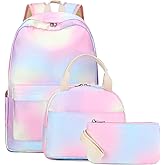 LEDAOU Backpack for Girls School Bag Kids Bookbag Teen Backpack Set Daypack with Lunch Bag and Pencil Case | Kids, Bookbag, Daypack, with Lunch Bag, and Pencil Case