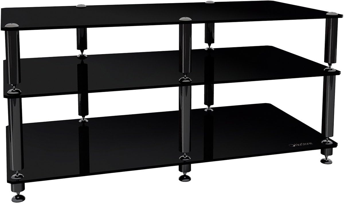 Norstone Bergen AV 2 Stand - Glossy Black