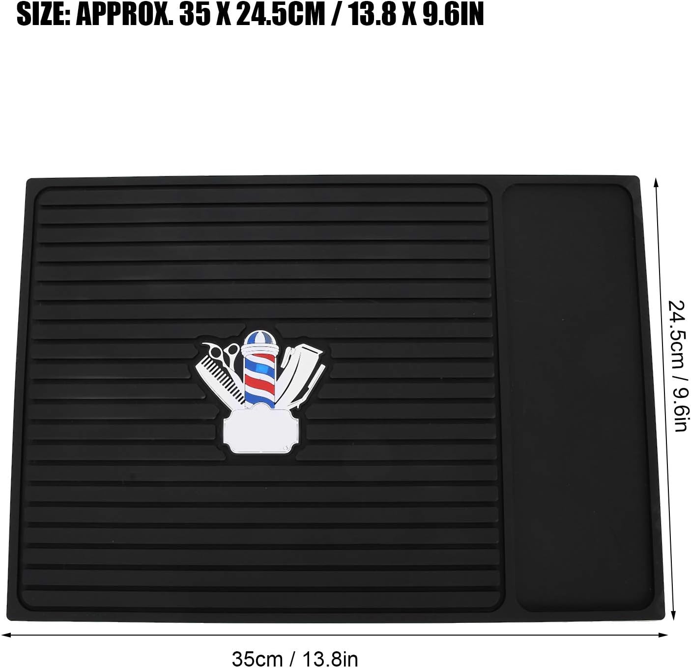 Silicone Anti-Slip Heat Resistant Station Mat for Clipper Trimmer Organizer Pad Beauty Salon Table Mat for Hairdressing Styling Dryers - Image 4