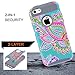 iPhone 5C Case,iphone5C Case,Kmall(TM) for iPhone 5C 2in1 High Impact Hybrid Dual Layer Case Heavy Duty Case Full-body Matte Rugged Armor Cover Case with Totem Tribe Floral Pattern (Gray)