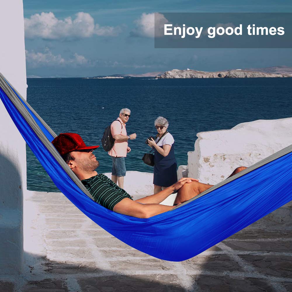 RGOSIM STARCS Comfortable Hammock Outdoor Double Adult Indoor Sleeping Leisure Camping Portable Swing Single Parachute Chair Lazy Nylon Fabric