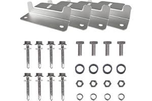 HQST HIGH QUALITY SOLAR TECHNOLOGY HQST Solar Panel Mounting Brackets with Nuts and Bolts Set of 4 Units, Supporting for RV, Boat, Roof, Wall and Other Off Gird Installation