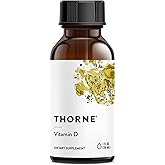 THORNE - Vitamin D Liquid - Vitamin D Supplement - Supports Healthy Bones and Muscles, Cardiovascular Health & Immune Function* - 1 Fl Oz (30 ml) - 600 Servings