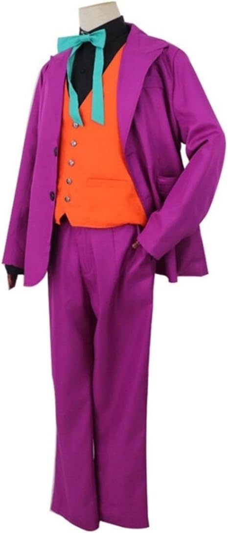 Amazon Co Jp Yhwjp 映画ジョーカーコスプレホアキン フェニックスキャラクタースーツ赤と紫の二つのスタイルハロウィンメイクアップパーティーコスチュームコス Color パープル Size S ホーム キッチン