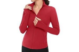 VUTRU Women's Workout Yoga Jacket Full Zip Running Track Jacket