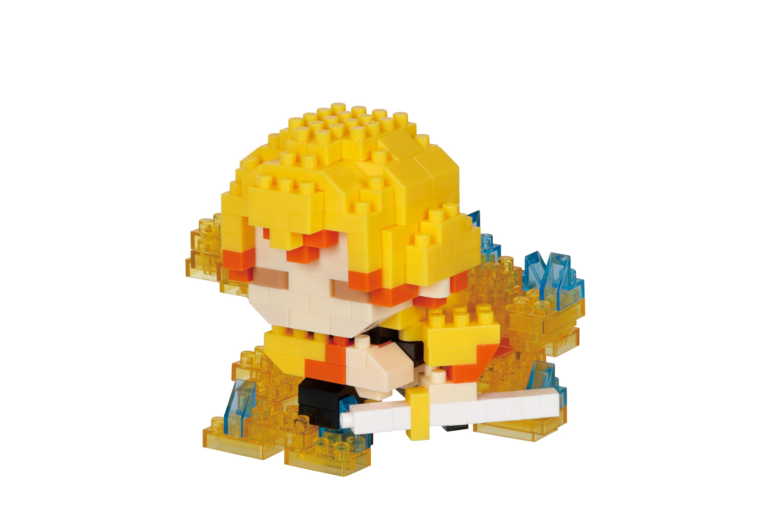 nanoblock Demon Slayer Zenitsu Agatsuma Model NBCC166 Building Blocks Puzzles For Adults And Kids | Plastic Model Kits With Mini Bricks Make Great Gifts For Boys Girls And Adults Age 12+