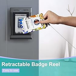 Plifal ID Badge Holder with Lanyard and Retractable
