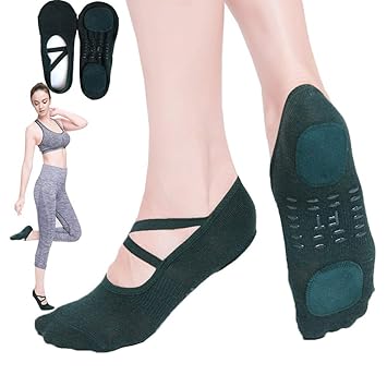 LieYuSportFF Calcetines Yoga Antideslizantes Mujer,Calcetin ...