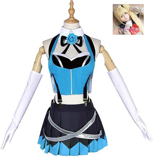 Amazon Co Jp ミライアカリ コスプレ 衣装 Miraiakari Vtuber ワンピース 髪飾り付属 レディース ウィッグ ホビー 通販