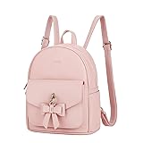 ECOSUSI Mini Backpack for Women Girls Cute Bowknot