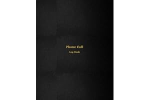 Phone call log book: Phone call message log for telephone operators in offices, agencies, receptionists and call centres | Inbound and Outbound Call Tracker