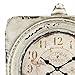 Stonebriar Victoria Station Table top Clock, Off White