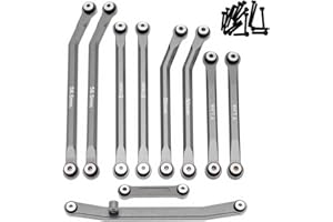 CODA RACING High Clearance Links Set Steering Rod Tie for AXIAL 1/24 SCX24 AXI00001 C10 AXI00002 Wrangler JLU AXI00006 Bronco Upgrades RC Crawler Car