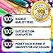 Colored Fineliner Gel Pens Set with Diamond Head 0.5mm Extra Fine Point Roller Ball Colors Ink Pen for Adult Coloring Books and Secret of Garden, Pack of 18 (18 Colors)