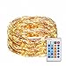 Led String Lights with Copper Wire (33ft. with remote) Dimmable Twinkle Fairy Star lights Wire Lights for Indoor Outdoor Christmas Decorative Lights for Seasonal Holiday Crafting