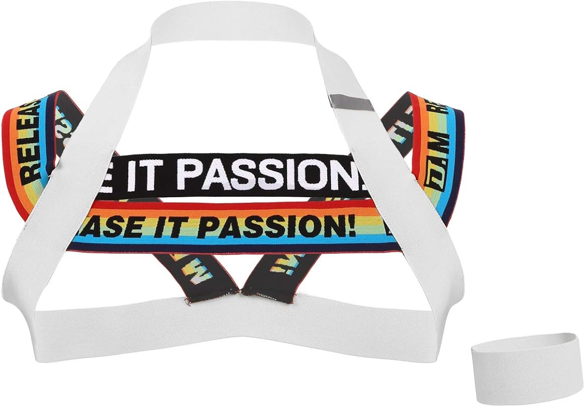 CHICTRY Mens Body Chest Belt Fashion Wide Elastic Shoulder Back Support