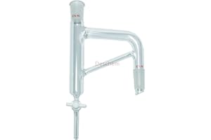 Deschem 24/40 Glass Distillation Receiver Adapter,PTFE Stopcock,Clevenger Apparatus,Oil Lighter Than Water