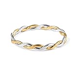 Harmony Braided Stacking Ring | Silver and Gold