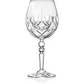 Barski Goblet - Red Wine Glass - Aperitif - Water Glass - Stemmed Glasses - Set of 6 Goblets - Crystal like Glass - 20 oz. Beautifully Designed Made in Europe