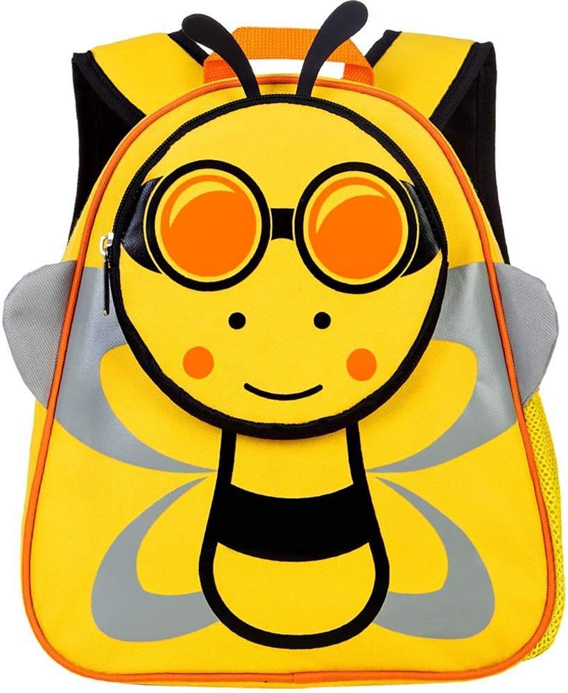 Toddler Backpack, 12" Bee Backpacks for Boys
