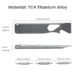OKNIFE Opry Multitool EDC Ti Pry Bar Set, Bottle