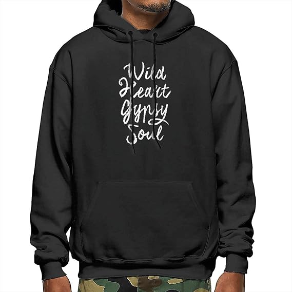 Amazon Co Jp Wild Heart Gypsy Soul ワイルドハートジプシーソウル メンズフード付きトレーナーー メンズ プルオーバー 長袖 ゆったり 裏起毛 春秋冬 フード付き 大きいサイズ As Shown 服 ファッション小物
