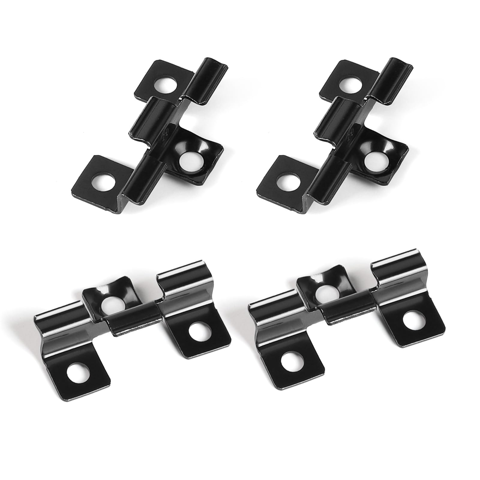 Supaway WPC Clips Pack of 100, Stainless Steel, 6.5 mm, Black