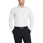 Van Heusen Men's Dress Shirt Fitted Poplin Solid