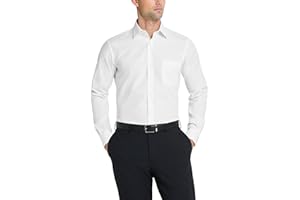 Van Heusen Men's Dress Shirt Fitted Poplin Solid