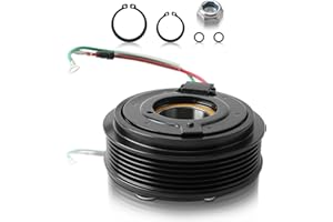 AUTOKAY AC Compressor Clutch Kit with Pulley Coil Plate for Civic 4 Cyl 1.7L 2001-2005 38810-PLM-A11