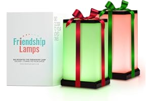 Friendship Lamp® by Filimin Modern - Best Friend Lamps Wi-Fi Touch Lamp LED Light for Long-Distance, Connection, Relationship, Friendship, Gifts, Love, 200+ Colors, App Setup - Set of 2