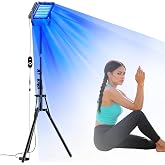 XFTTDM Tanning Lamp for Face and Body, Sun Lamp with 360&deg; Adjustable Stand | 5 Energy Levels &amp; 2 Light Modes, Timer (5-30 Mins) Even Illumination for Natural Wheat &amp; Antique Bronze Skin