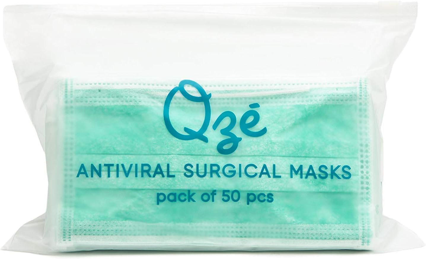 Surgical Face Mask with Earloop, Pack of 50 Disposable Mask (Green)