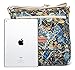 Malirona Women 's Durable Floral Crossbody Bag Canvas Messenger Handbag Multi Pocket Travel Satchel Purse (Black Flower)