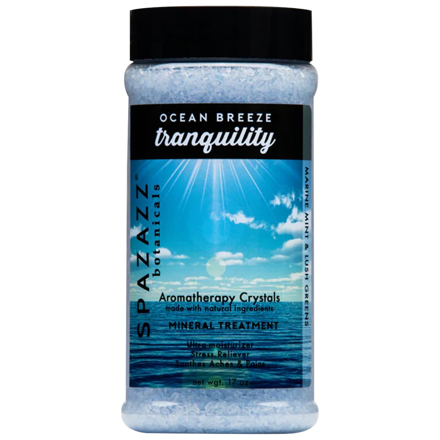 Spazazz SPZ-241 Original Crystals Container, 17-Ounce, Ocean Mist Tranquility
