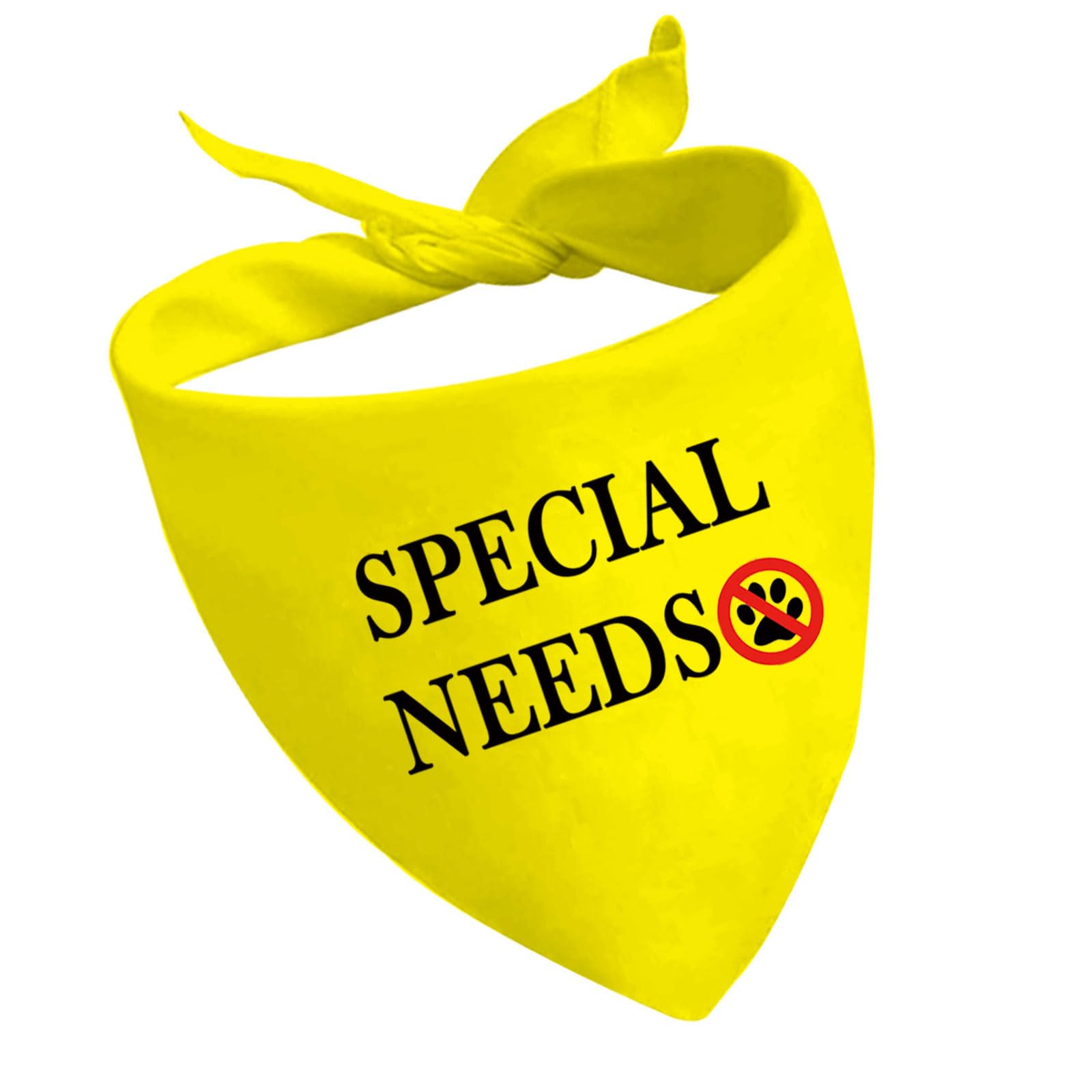 1 Piece Therapy Dog Bandana Awareness Dog Bandana Special Needs Dog Bandana Rescue Dog Bandana Therapy Dog Scarf (Special Needs D eu2)